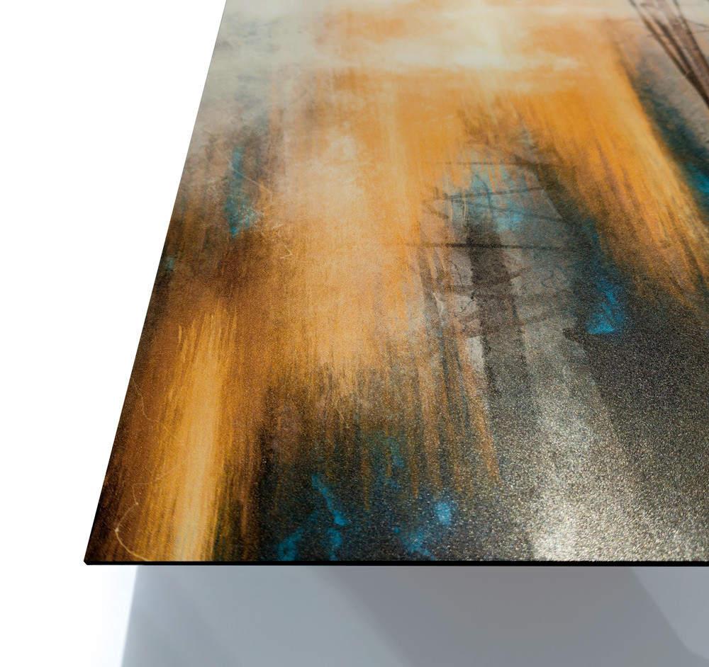 Impression d'art - peinture numérique sur Aluminium Dibond mat